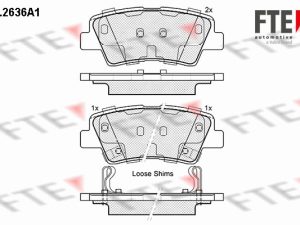 Set placute frana FTE 9010881 – KIA | AutoRival