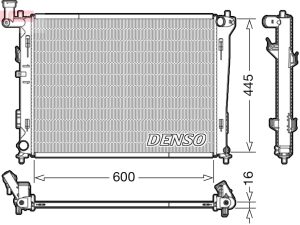 Radiator racire motor DENSO DRM41004
