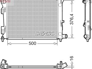 Radiator racire motor DENSO DRM41017