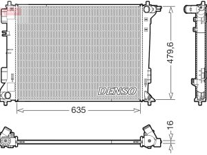Radiator racire motor DENSO DRM41028