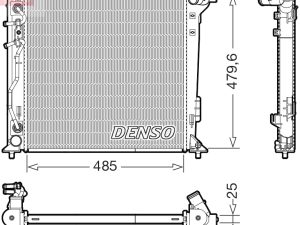 Radiator racire motor DENSO DRM41030