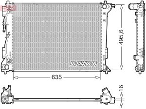 Radiator racire motor DENSO DRM41036