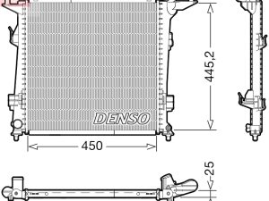 Radiator racire motor DENSO DRM43006