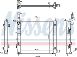 Radiator racire motor NISSENS 606865 – KIA | AutoRival