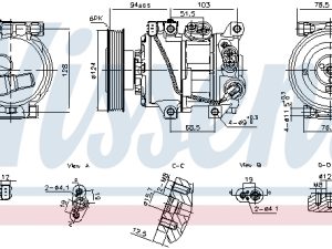 Compresor climatizare NISSENS 890896 – KIA | AutoRival