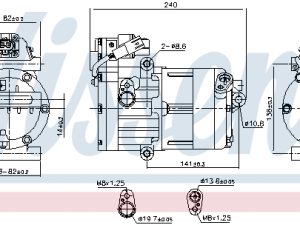 Compresor climatizare NISSENS 891022 – KIA | AutoRival