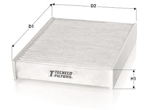 Filtru aer habitaclu TECNECO FILTERS CK1255 – KIA | AutoRival