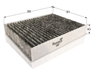 Filtru aer habitaclu TECNECO FILTERS CK1255C – KIA | AutoRival