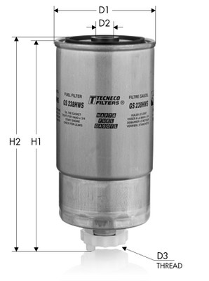 Filtru combustibil TECNECO FILTERS GS238HWS – KIA | AutoRival