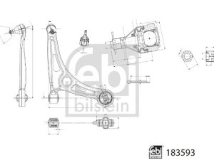 Brat suspensie roata FEBI BILSTEIN 183593 – KIA | AutoRival