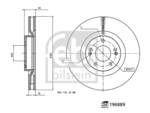 Disc frana FEBI BILSTEIN 196889 – KIA | AutoRival