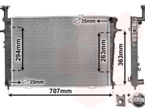 Radiator racire motor VAN WEZEL 82002210 – KIA | AutoRival
