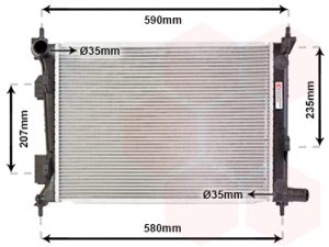 Radiator racire motor VAN WEZEL 82002277 – KIA | AutoRival