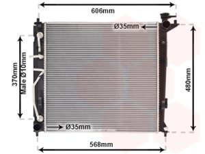 Radiator racire motor VAN WEZEL 82002282 – KIA | AutoRival