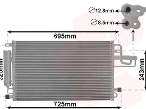 Condensator climatizare VAN WEZEL 82005156 – KIA | AutoRival