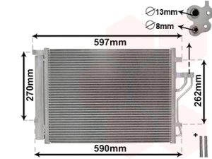 Condensator climatizare VAN WEZEL 82005280 – KIA | AutoRival