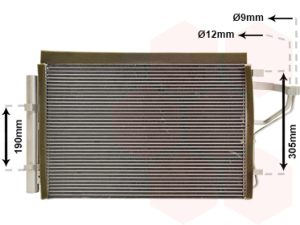 Condensator climatizare VAN WEZEL 82005308 – KIA | AutoRival