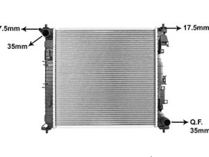 Radiator racire motor VAN WEZEL 82012754 – KIA | AutoRival
