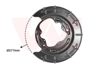 Protectie stropire disc frana VAN WEZEL 8207373 – KIA | AutoRival