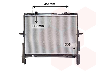 Radiator racire motor VAN WEZEL 83002133 – KIA | AutoRival