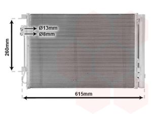 Condensator climatizare VAN WEZEL 83005280 – KIA | AutoRival