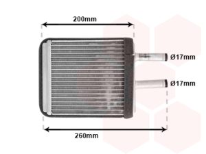 Schimbator de caldura incalzire habitaclu VAN WEZEL 83006009 – KIA | AutoRival