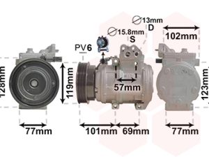 Compresor climatizare VAN WEZEL 8300K146 – KIA | AutoRival