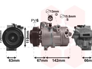 Compresor climatizare VAN WEZEL 8300K216 – KIA | AutoRival