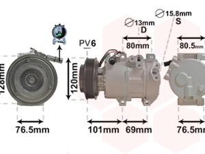 Compresor climatizare VAN WEZEL 8301K703 – KIA | AutoRival
