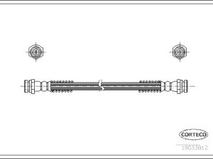Furtun frana CORTECO 19033012 – KIA | AutoRival