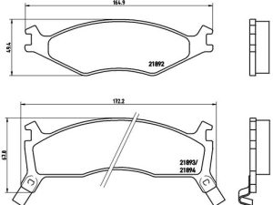 Set placute frana BREMBO P 30 006 – KIA | AutoRival
