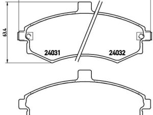 Set placute frana BREMBO P 30 020 – KIA | AutoRival