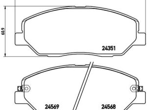 Set placute frana BREMBO P 30 036 – KIA | AutoRival