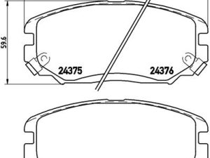 Set placute frana BREMBO P 30 038 – KIA | AutoRival