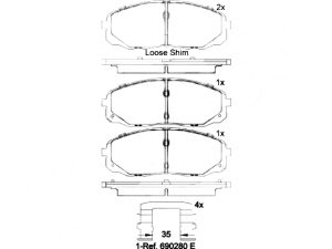 Set placute frana BREMBO P 30 095 – KIA | AutoRival