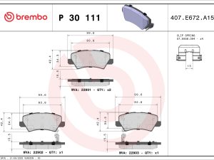 Set placute frana BREMBO P 30 111 – KIA | AutoRival