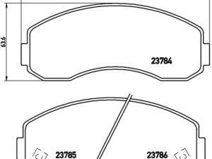 Set placute frana BREMBO P 99 003 – KIA | AutoRival