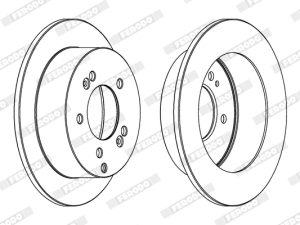Disc frana FERODO DDF1447C – KIA | AutoRival