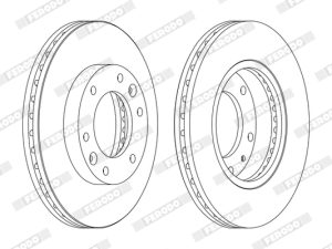 Disc frana FERODO DDF1612C – KIA | AutoRival