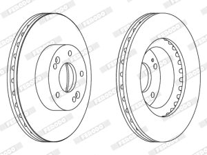 Disc frana FERODO DDF1630C – KIA | AutoRival