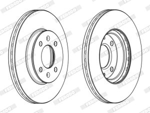 Disc frana FERODO DDF2089C – KIA | AutoRival