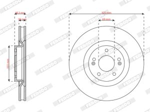 Disc frana FERODO DDF3242C – KIA | AutoRival