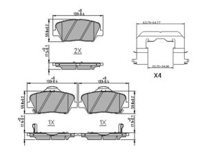 Set placute frana FERODO FDB4396 – KIA | AutoRival