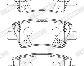 Set placute frana FERODO FDB5041 – KIA | AutoRival