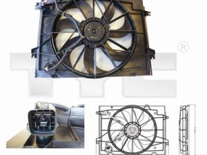 Ventilator radiator TYC 817-0001