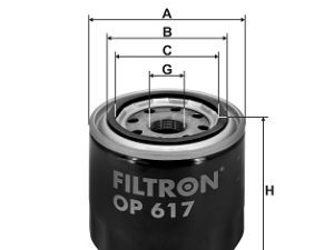 Filtru ulei FILTRON OP 617 – KIA | AutoRival