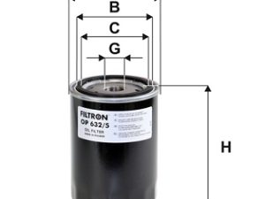 Filtru ulei FILTRON OP 632/5 – KIA | AutoRival