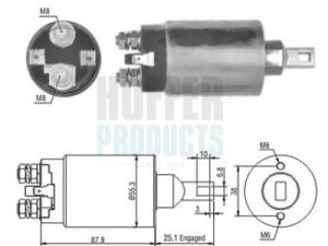 Solenoid electromotor HOFFER 46143 – KIA | AutoRival