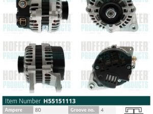 Alternator HOFFER H55151113 – KIA | AutoRival