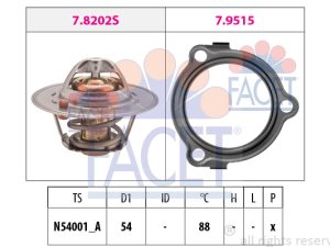 Termostat lichid racire FACET 7.8234 – KIA | AutoRival